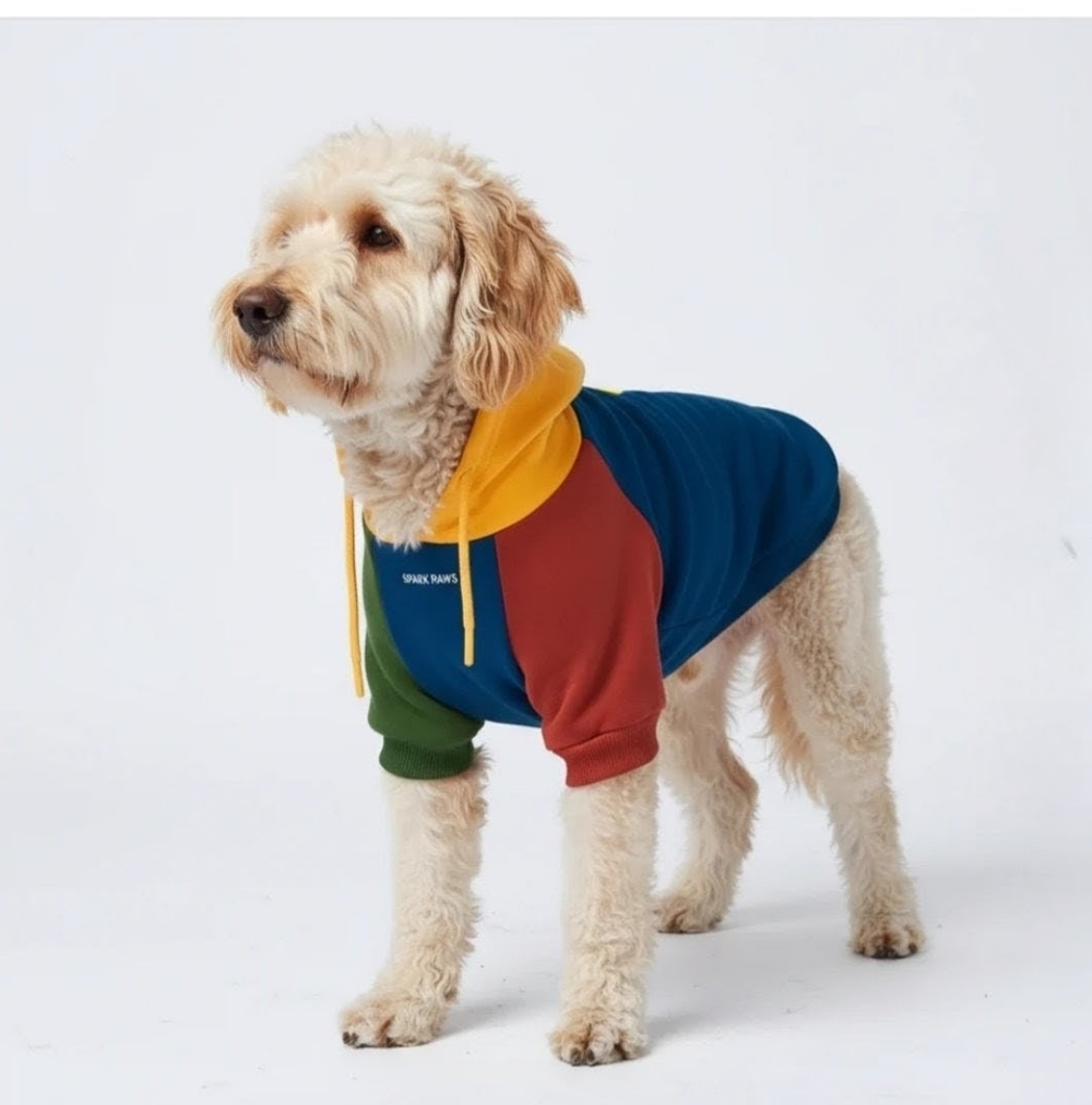 Vibrant Multicolor Dog Hoodie